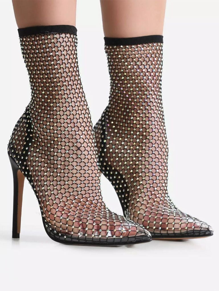 Zeus Crystal High Heels